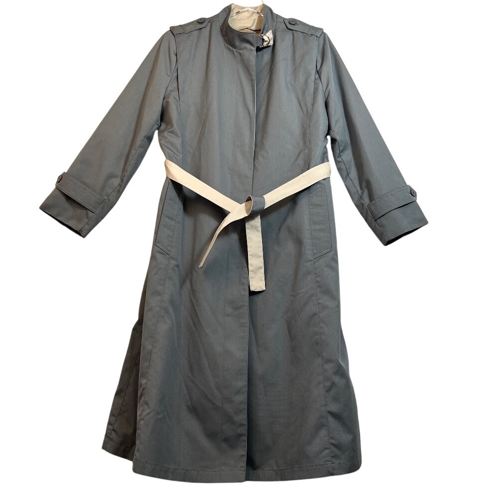 Misty Harbor Vintage Mariner III Belted Tan Trench Coat Womens Union‎ ILGWU Made